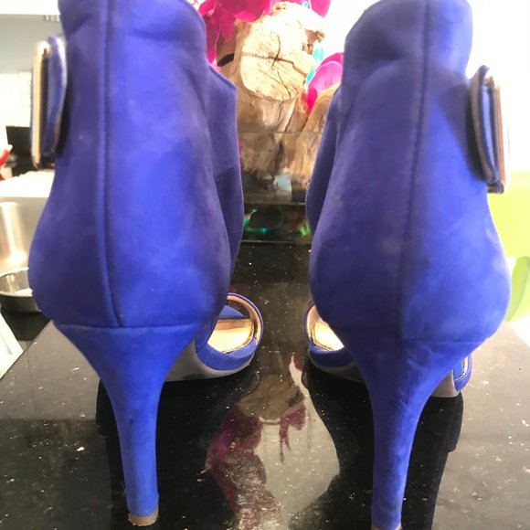 Cobalt Blue Jessica Simpson Heels - Picture 3 of 14